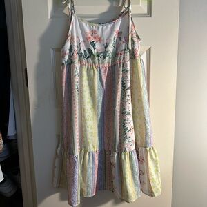 Floral Multicolor Mini Dress